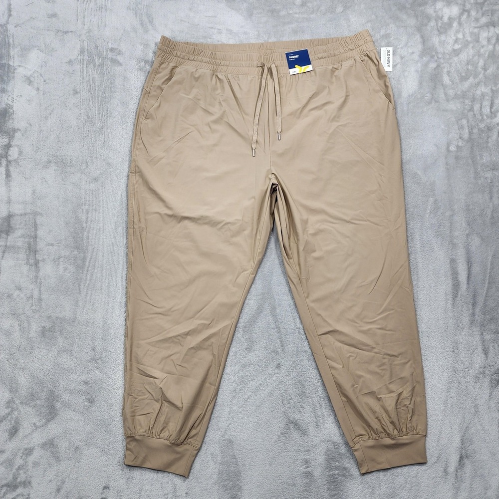 NEW Old Navy Pants Womens 2X Beige SleekTech Go-Dry Lightweight Cargo Jogger